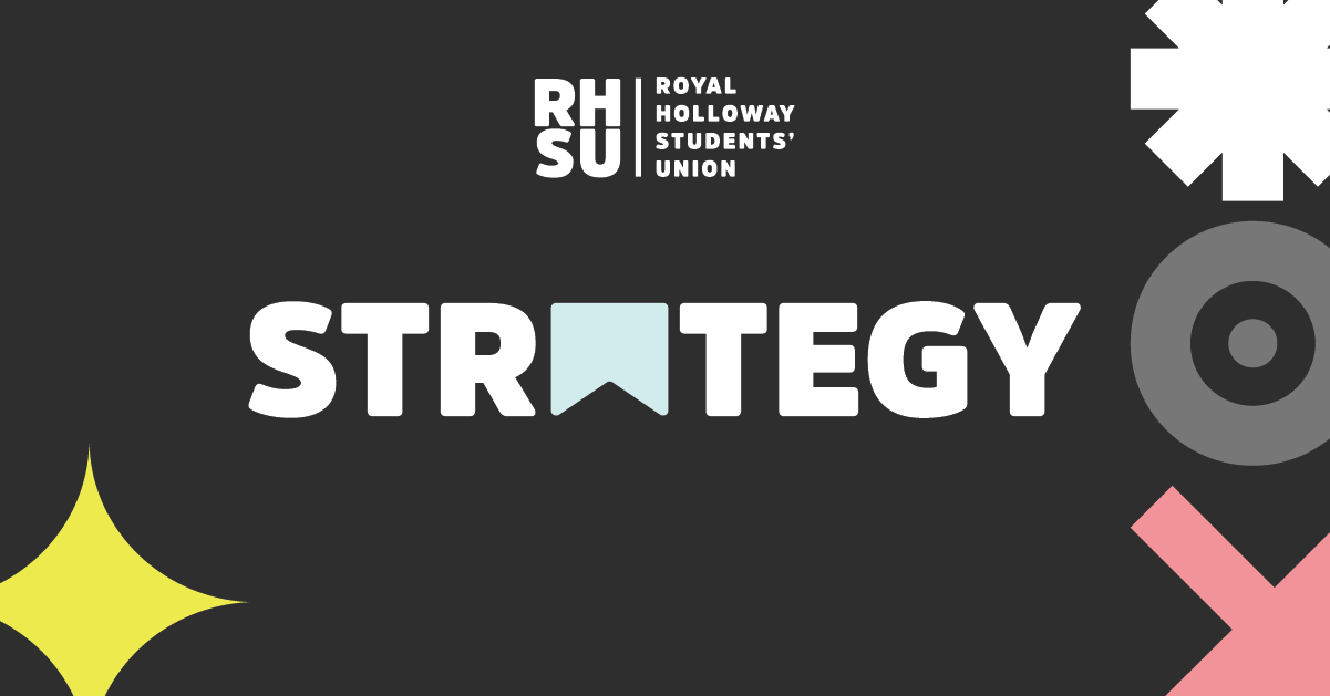 Image of white RHSU logo on a blue background